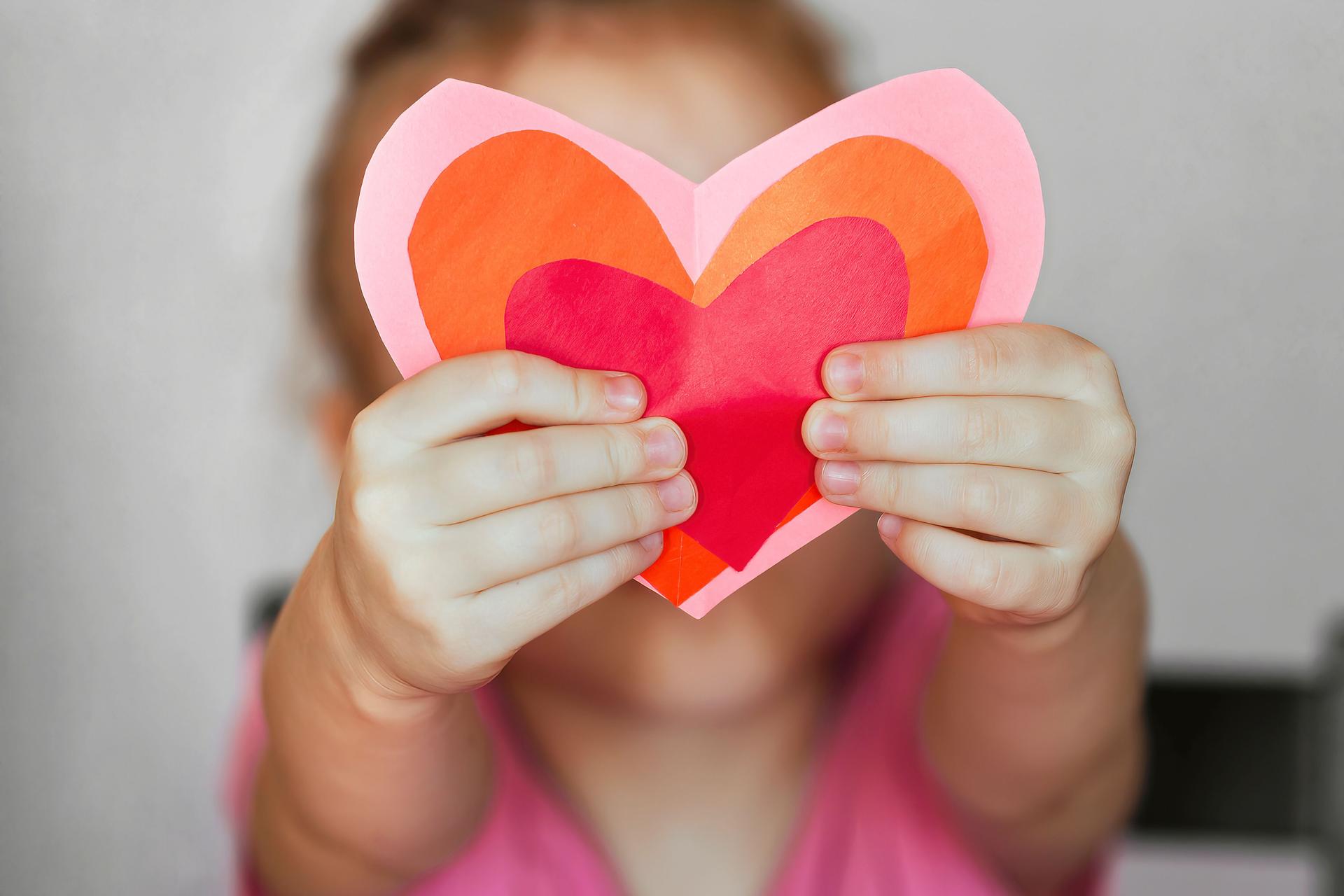 Hobby, art concept, DIY gift for Valentine's Day