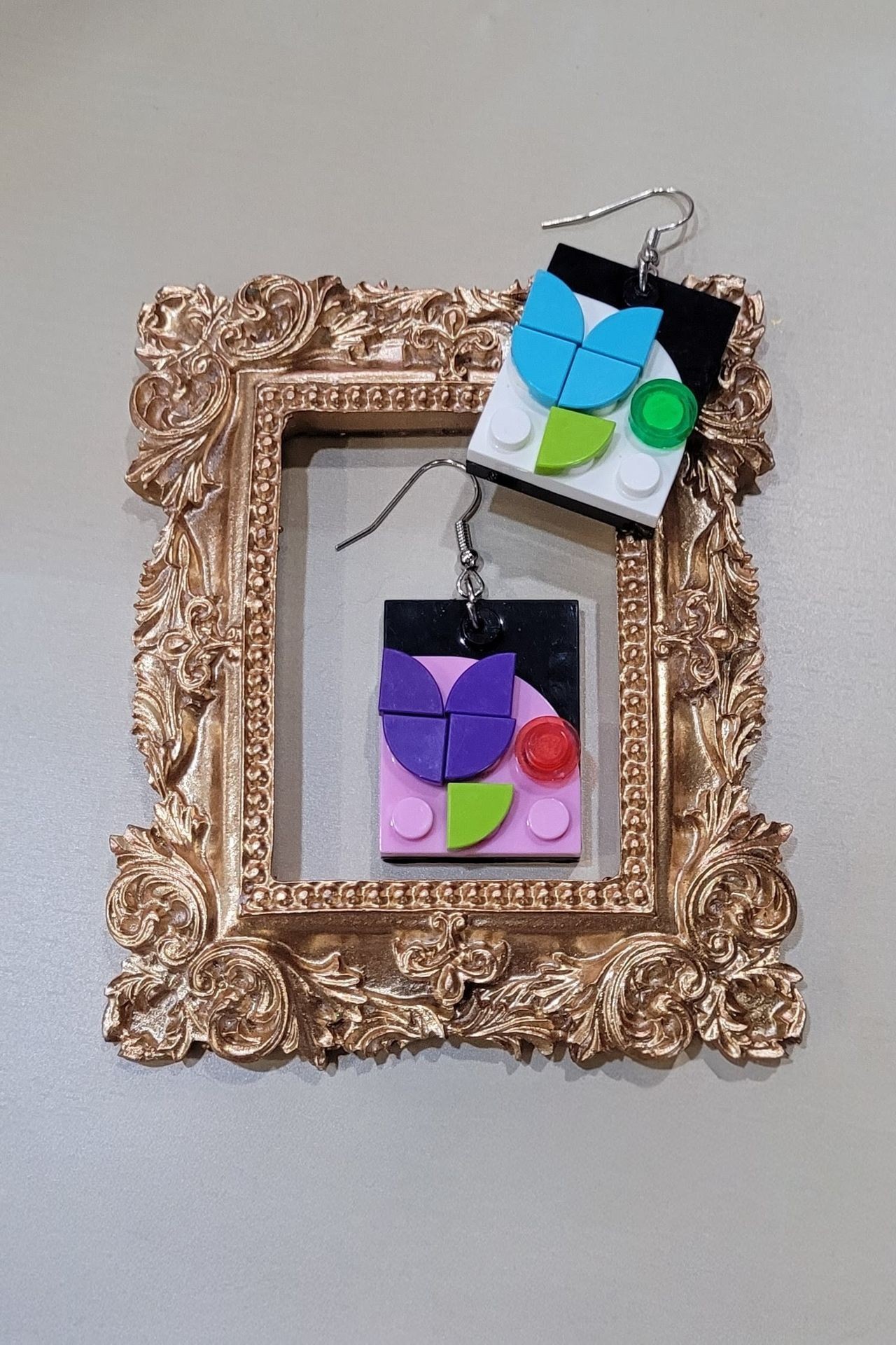Lego Mismatched Earrings