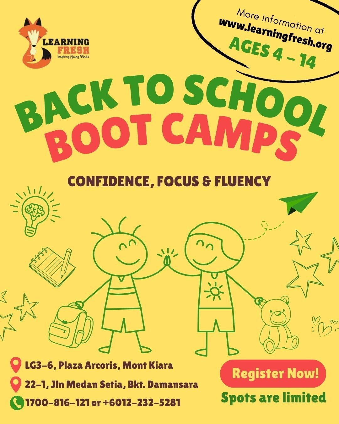 Back To School Bootcamps