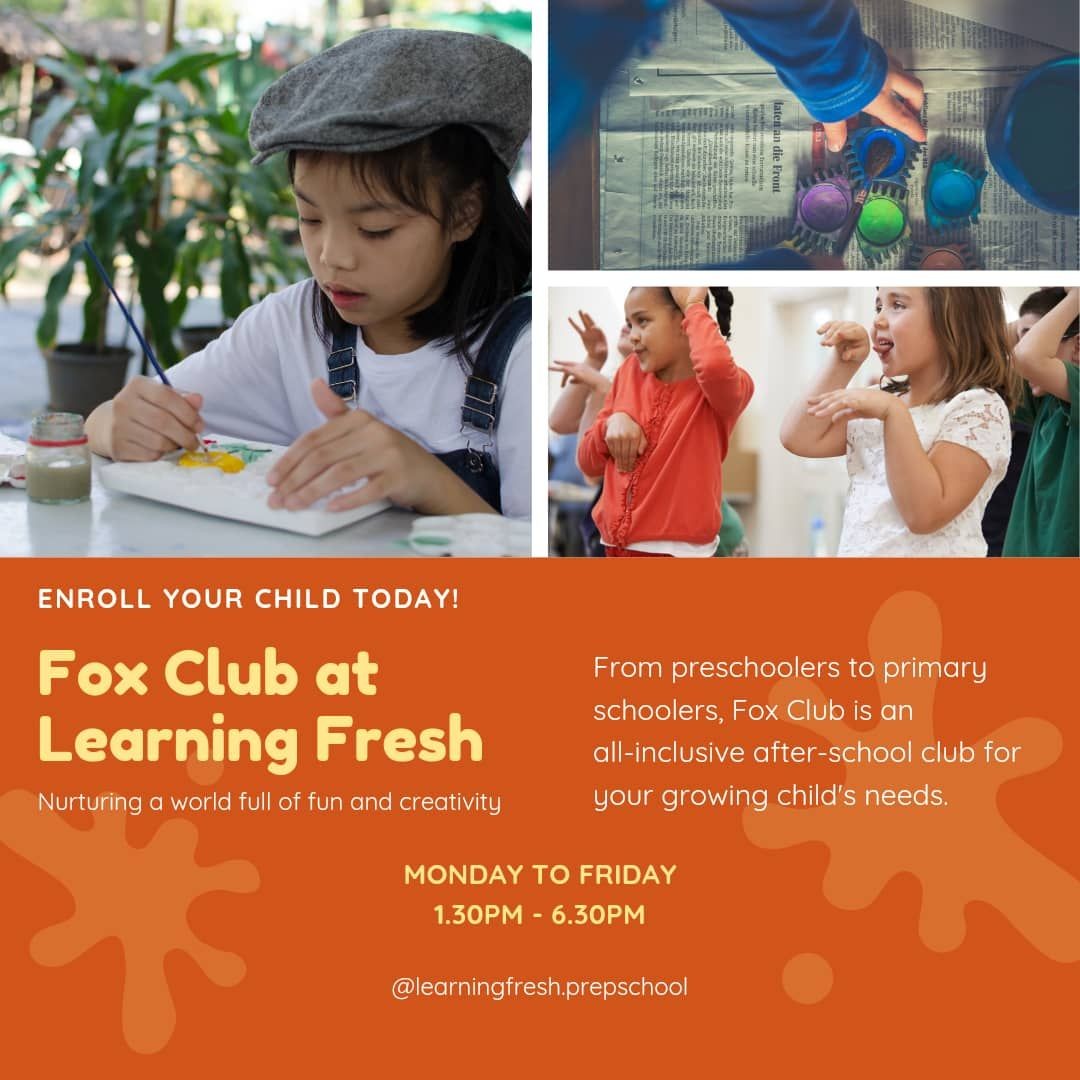 Children engaged in art and play activities at Fox Club, an after-school program by Learning Fresh.