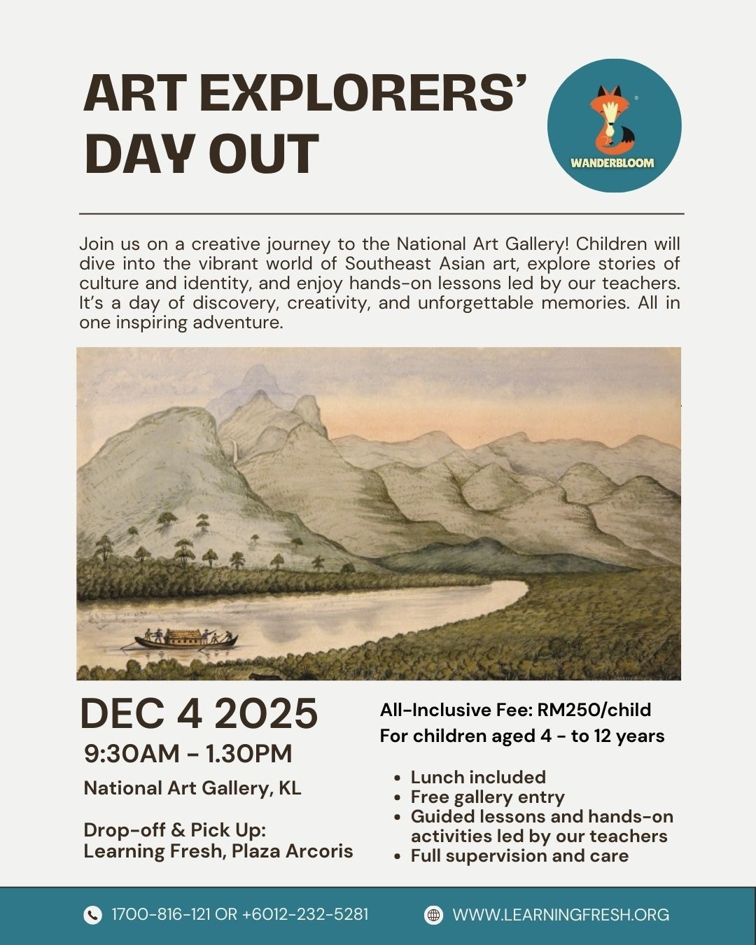Art Explorers’ Day Out – National Art Gallery
